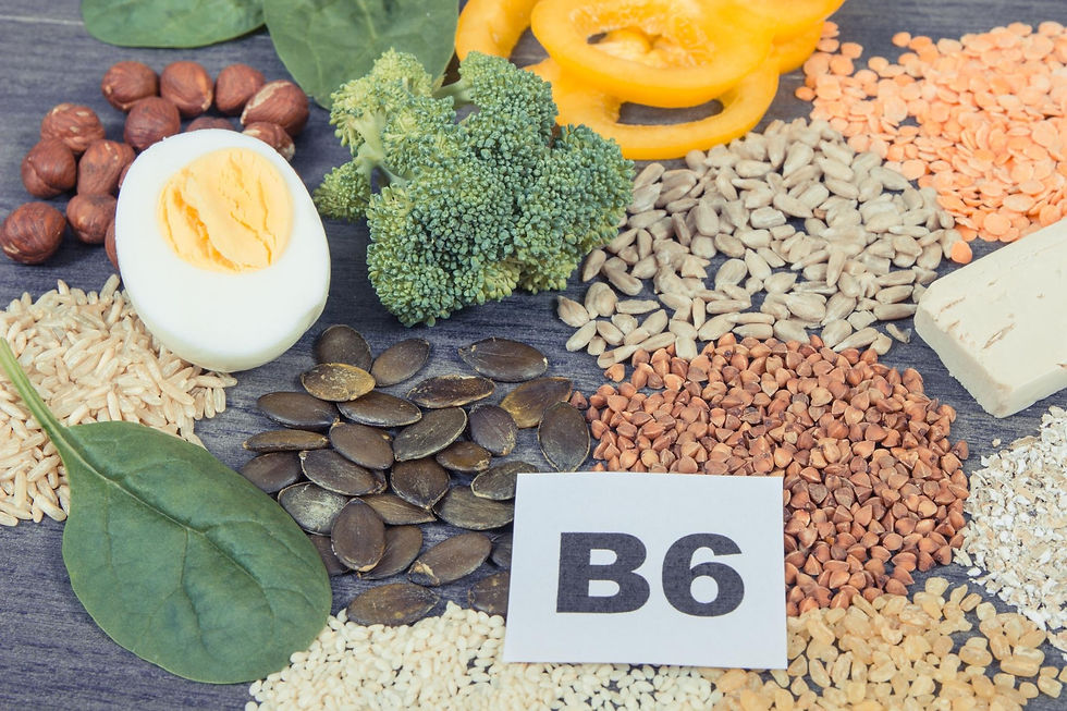 Different foods that you can get vitamin b6 from.