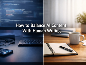 How to Balance AI Content With Human Writing