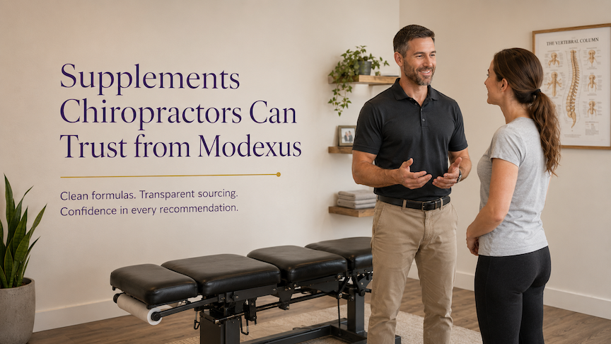 Supplements Chiropractors Can Trust from Modexus