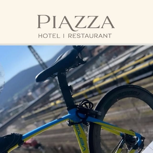 Piazza Hotel Aalen building exterior with logo
