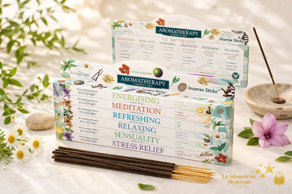 Coffret Encens Aromatherapy – Stamford – 6 parfums bien-être