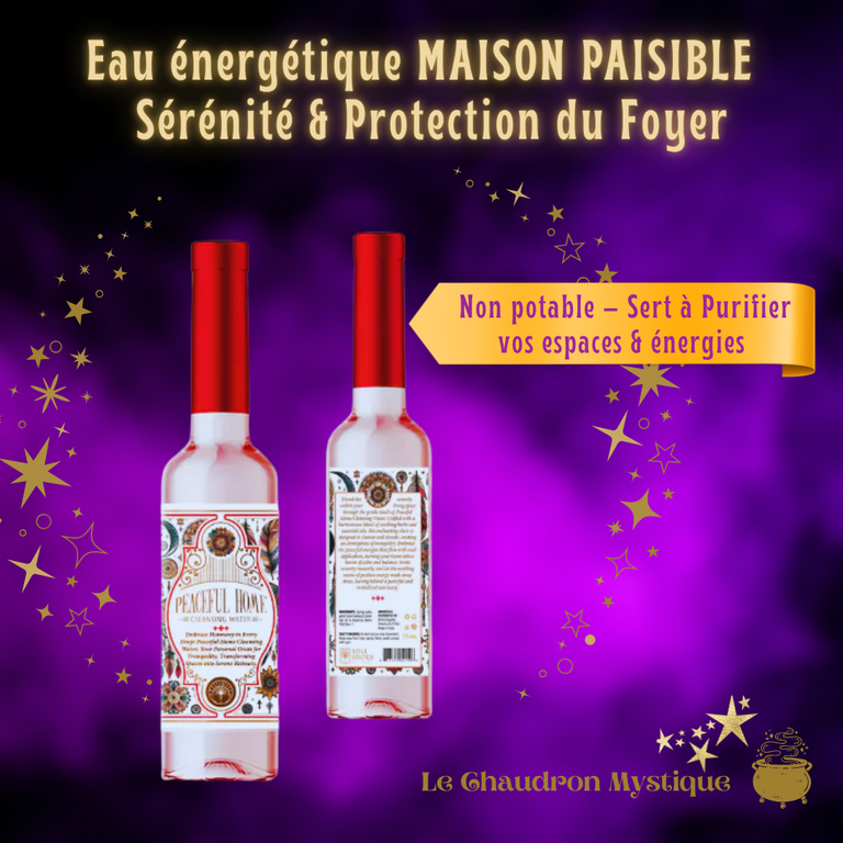 Eau Énergétique Maison Paisible – Sérénité & Protection du Foyer