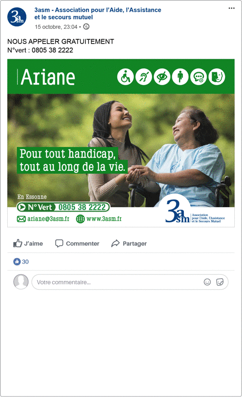 Communication digitale sur les réseaux sociaux pour l'entreprise 3ASM par l'agence digitale Poussières d'Étoiles située à Courtaboeuf, Les Ulis, Essonne, territoire de Paris Saclay