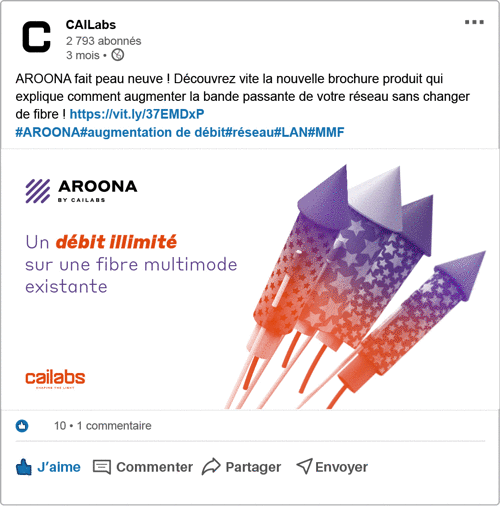 Communication digitale sur les réseaux sociaux pour l'entreprise CAILabs par l'agence digitale Poussières d'Étoiles située à Courtaboeuf, Les Ulis, Essonne, territoire de Paris Saclay