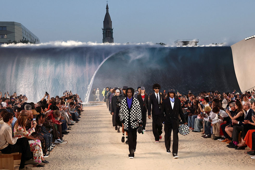 Amid Paris heatwave, Louis Vuitton's waterfall show draws scrutiny
