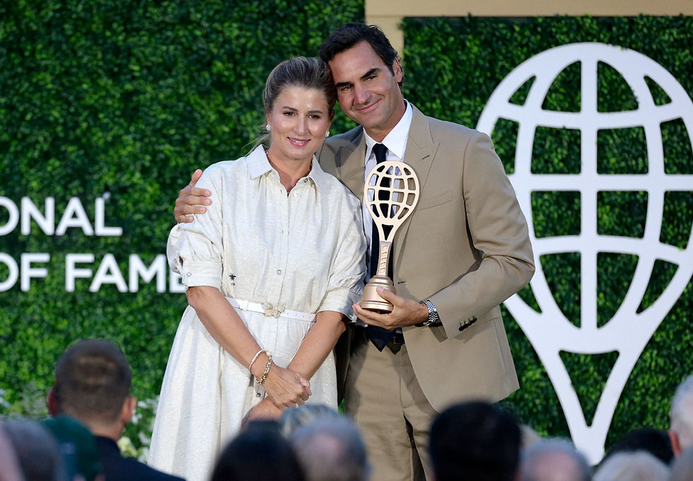 TENNIS: Federer shows love and gratitude at Hall of Fame induction