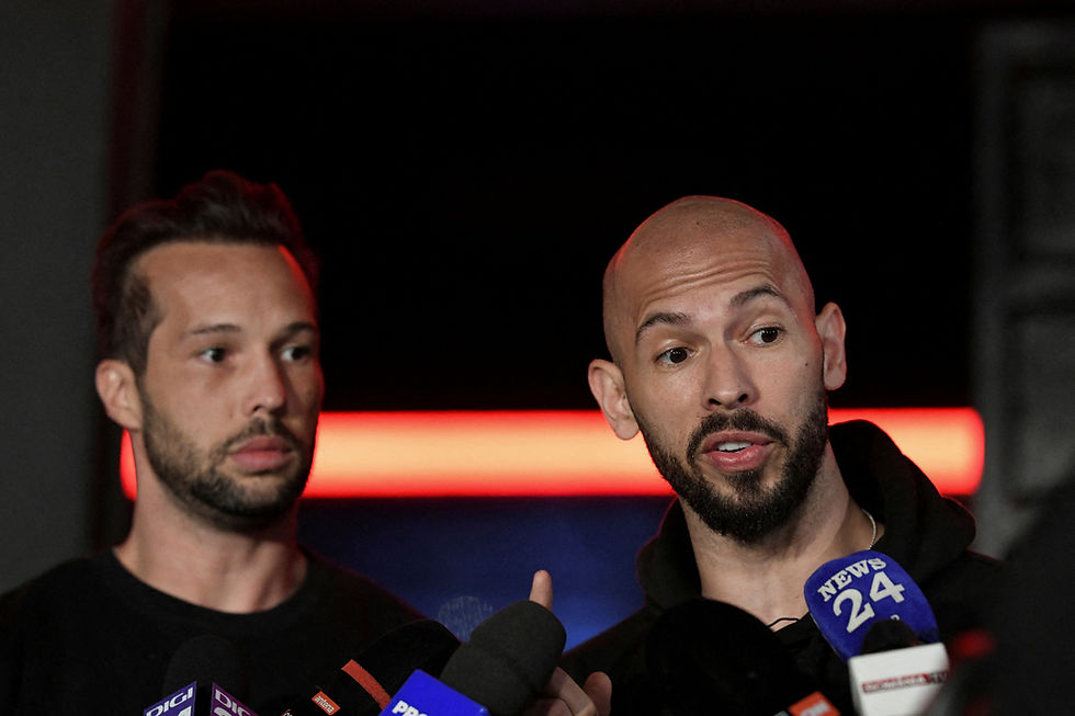 Social media stars Andrew and Tristan Tate arrested on rape, human trafficking charges