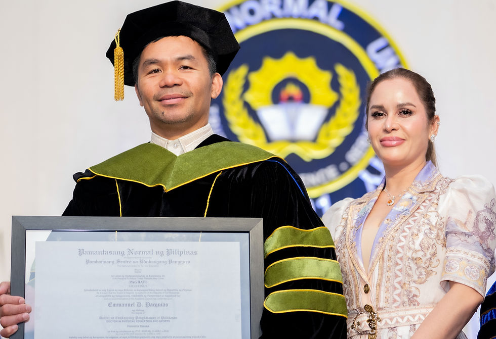 Pacquiao on receiving doctorate: Your beginning does not define your destination