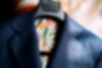 A bright blue jacket with a lining of co