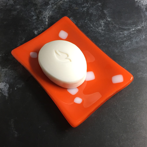 Bright Orange Soap dish 15cm x 10cm AnnaGoAnna