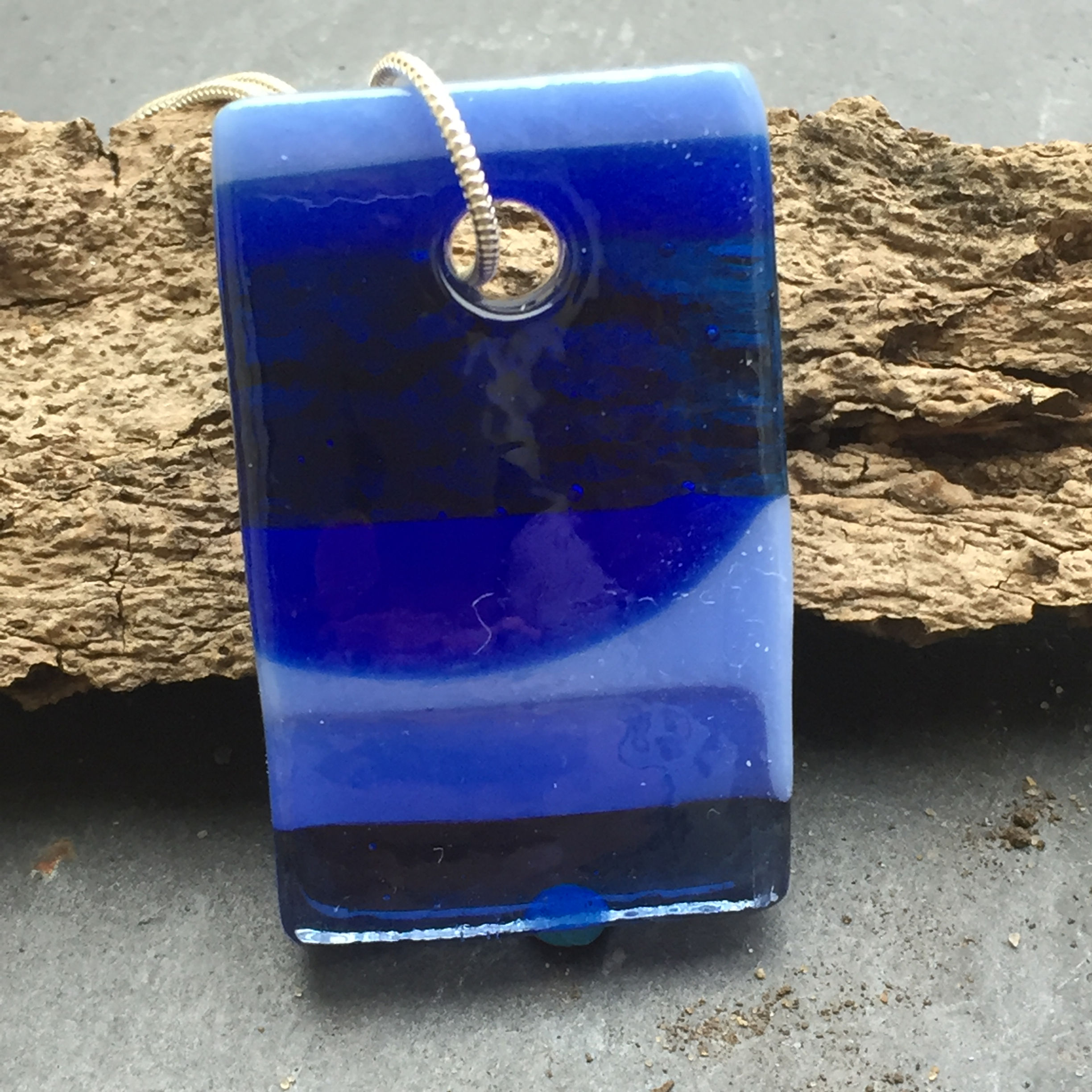 'Out of the Blue' Glass pendant
