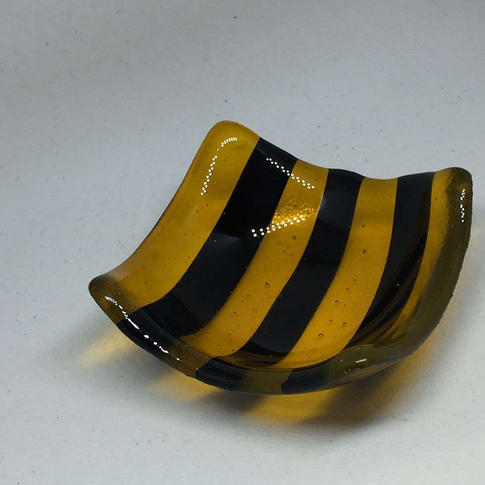 Thumbnail: Transparent Bee Happy 9cm x 9cm