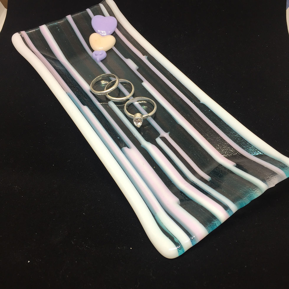 Strip with heart embellishment