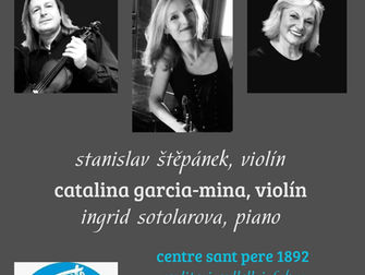 Recital de violí i piano amb Stepanek, Garcia-Mina i Sotolarova