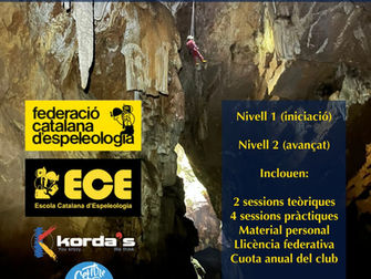 Curs de promoció a l'espeleologia