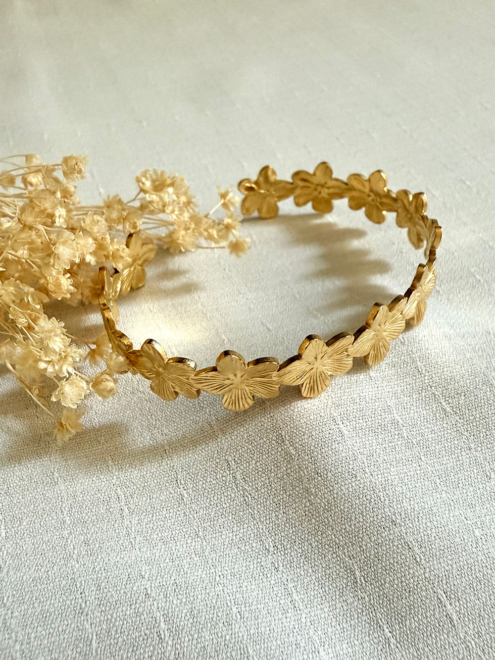 Bracelet THÉA - Jonc fleurs