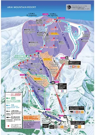 アライマウンテンリゾートマップ