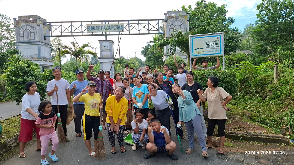 Kebersamaan dalam Gotong Royong dan Kelas Layang-layang Jemaat Air Raja