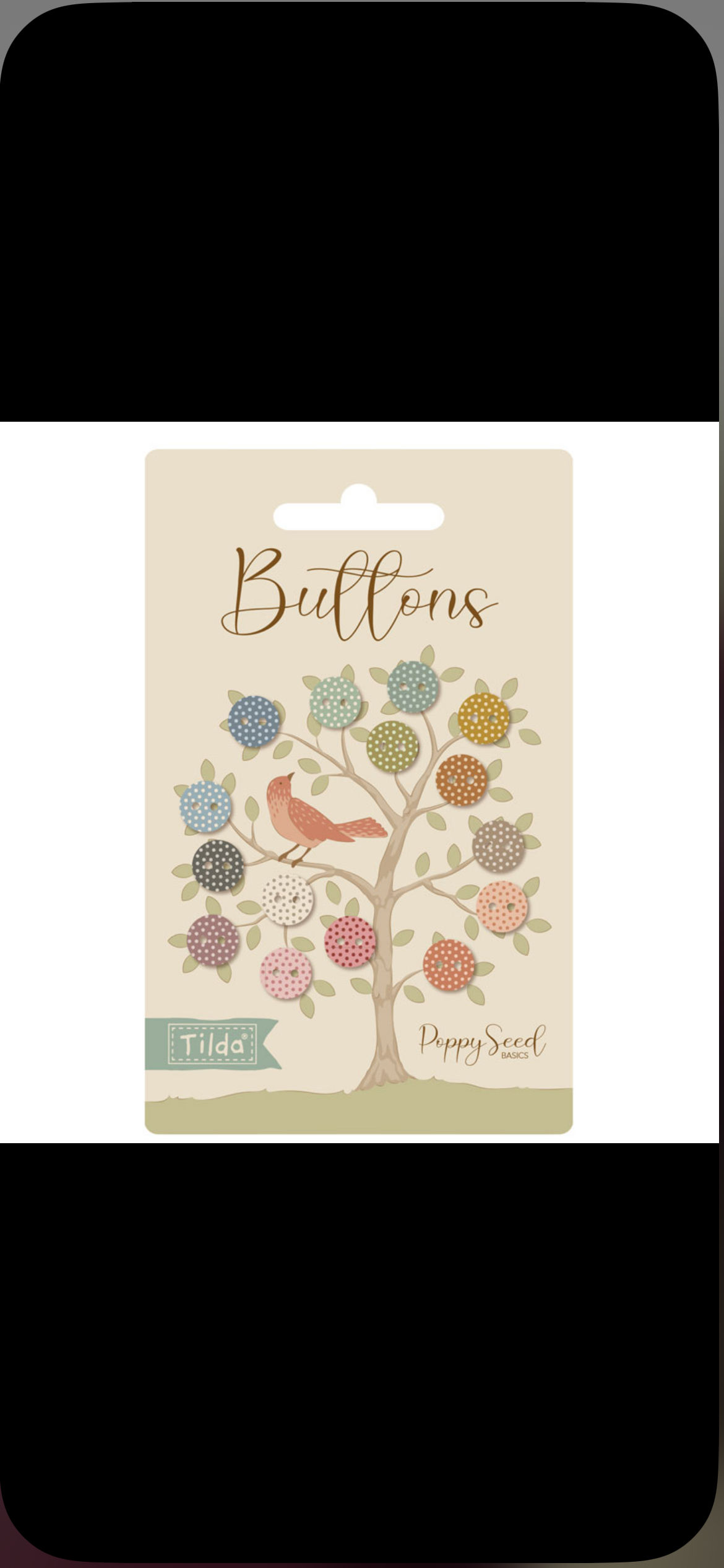 TILDA - POPPY SEED BASICS - BUTTONS