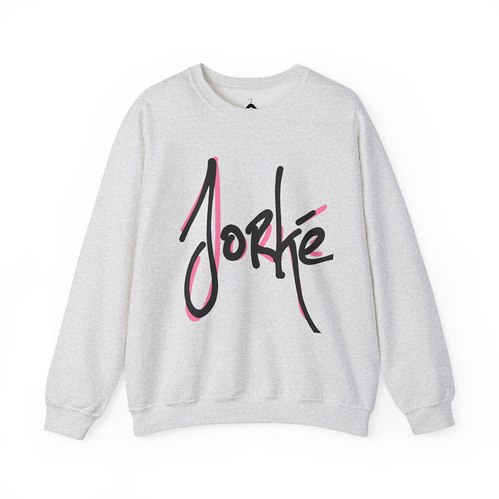 Thumbnail: Stylish Crewneck Sweatshirt Jorké Print - Perfect for Cozy Days & Casual Outings