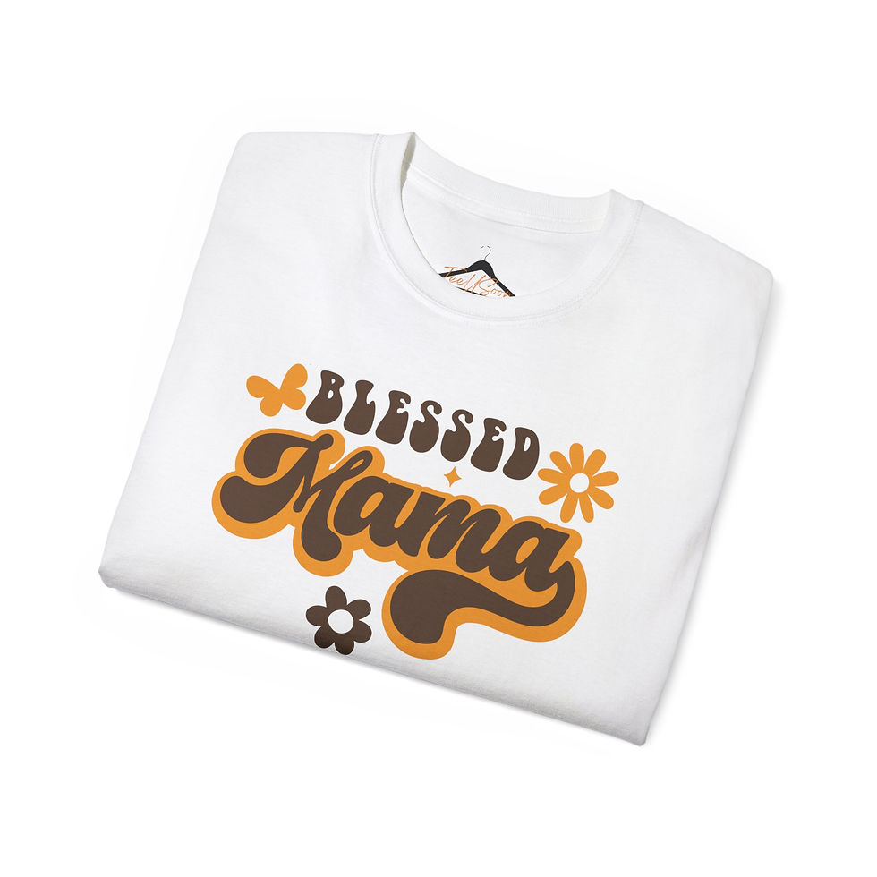 Thumbnail: Blessed Mama Tshirt, Mother's Day tee, Religious Gift, Gift New Mom Baby Shower
