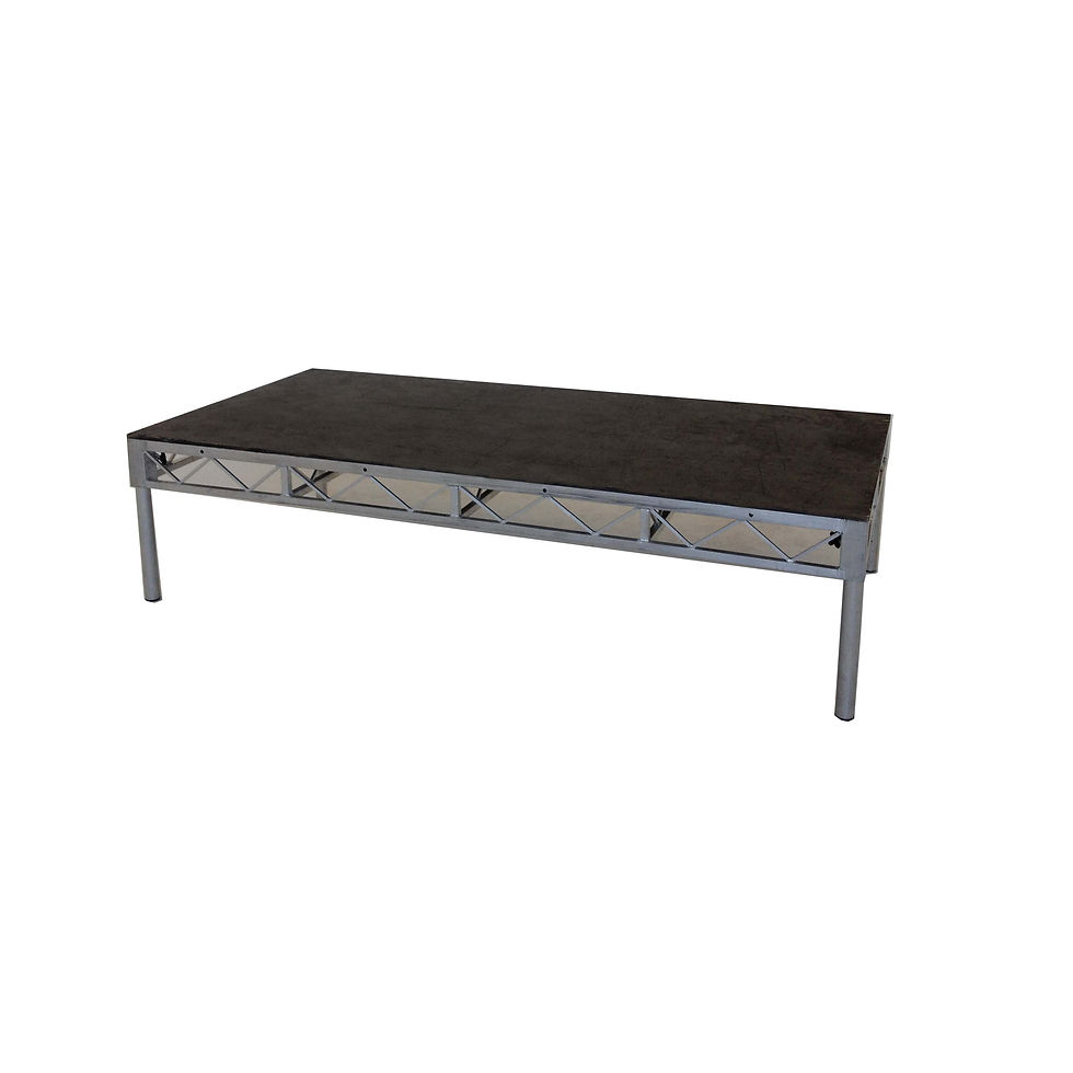 1.2m x 2.4m with 600mm legs