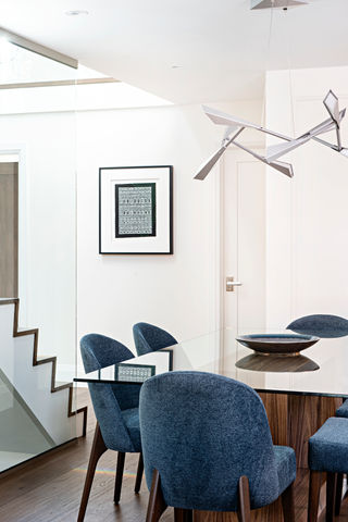 Contemporary dining room design by Frahm Interiors