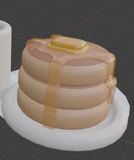 Close up on the pancakes