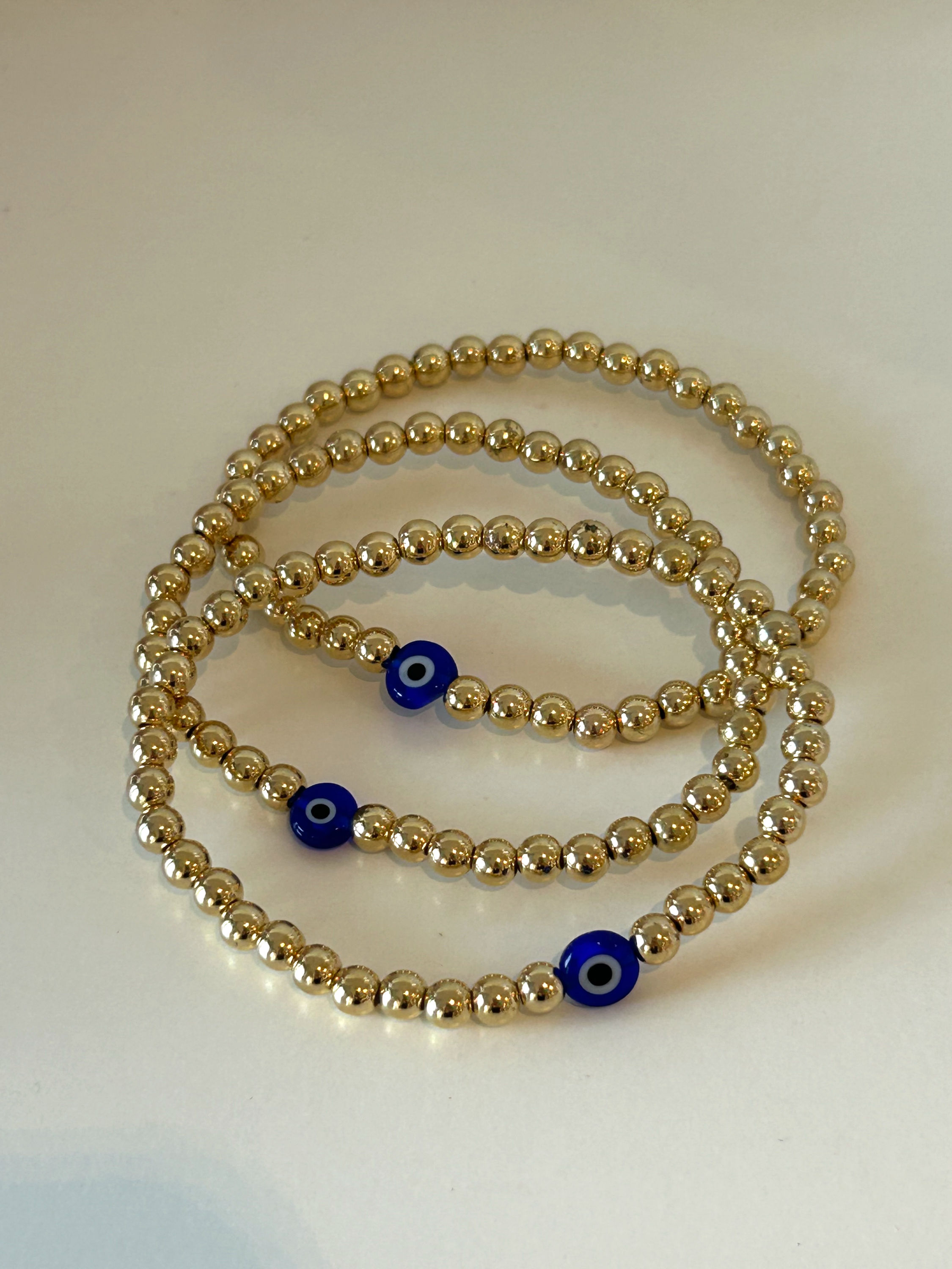 Evil Eye Small Beaded Bracelet