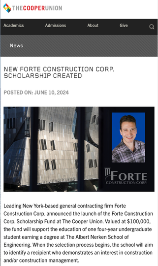 The Cooper Union Article