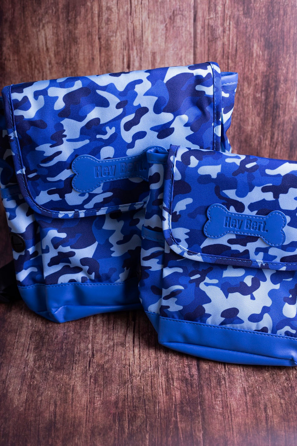 Thumbnail: Dog Backpack - Blue camouflage