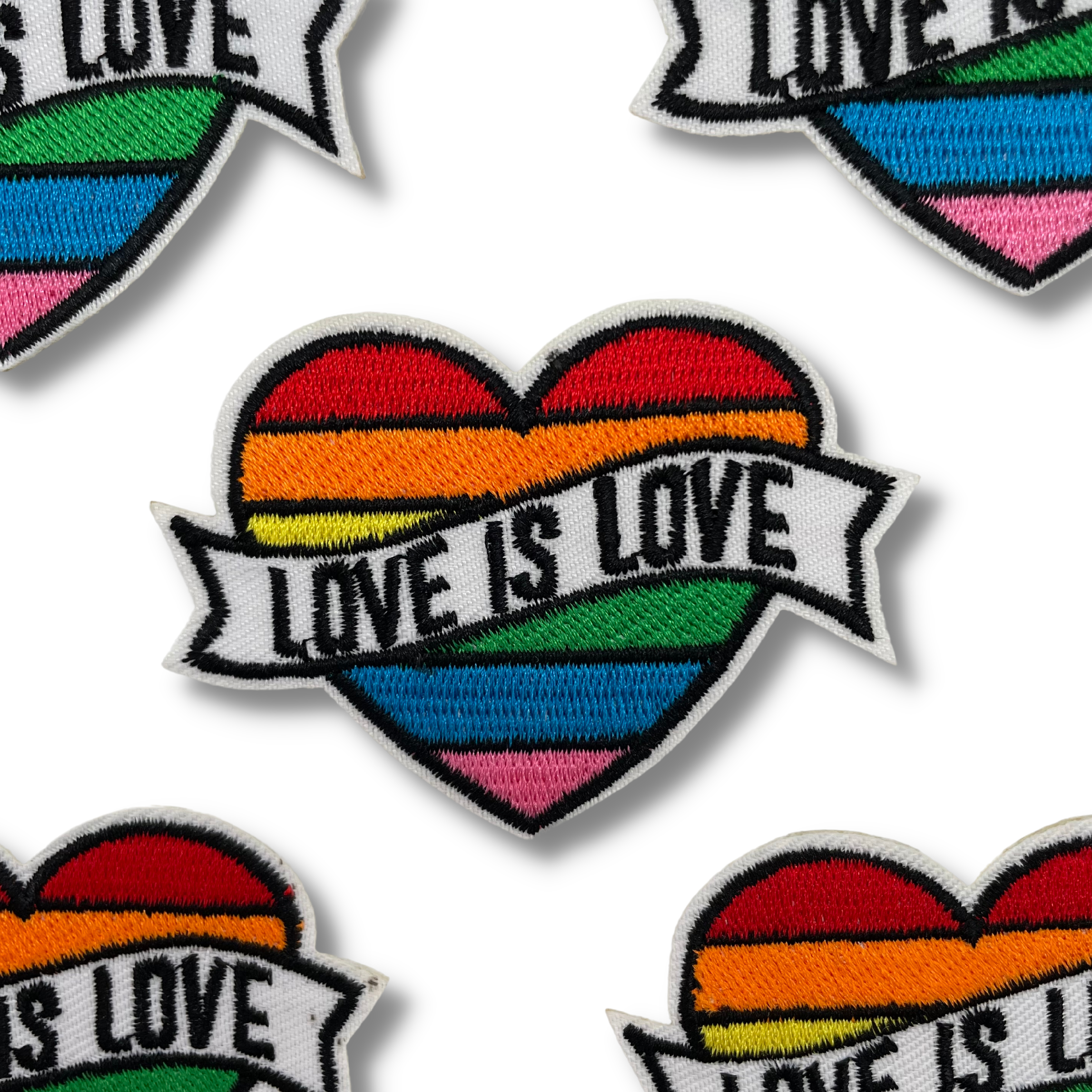 LBGT+ Pride Embroidered Patch Love is Love