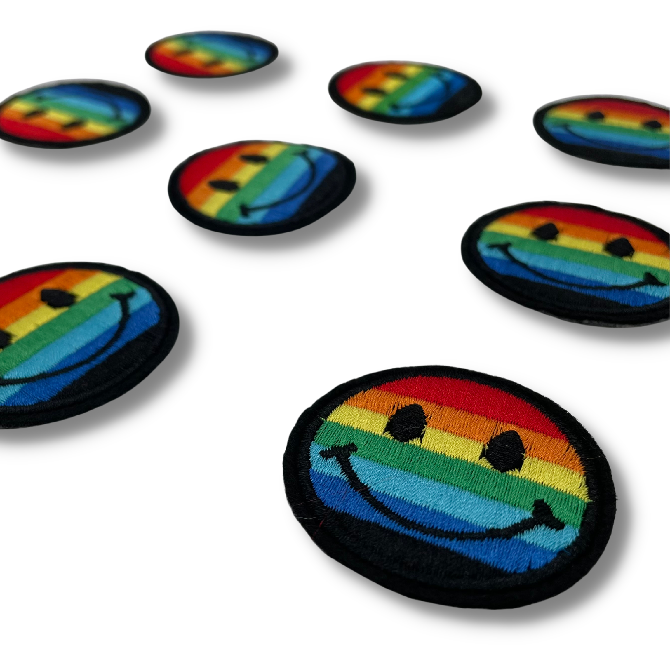 LBGT+ Pride Embroidered Patch Emoji Face