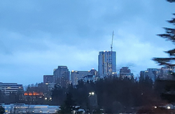 Belevue, WA at dusk