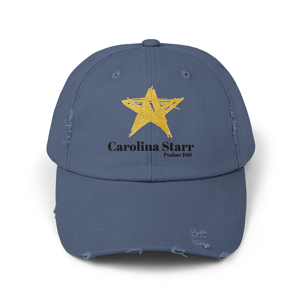 Thumbnail: Carolina Starr Distressed Ball Cap