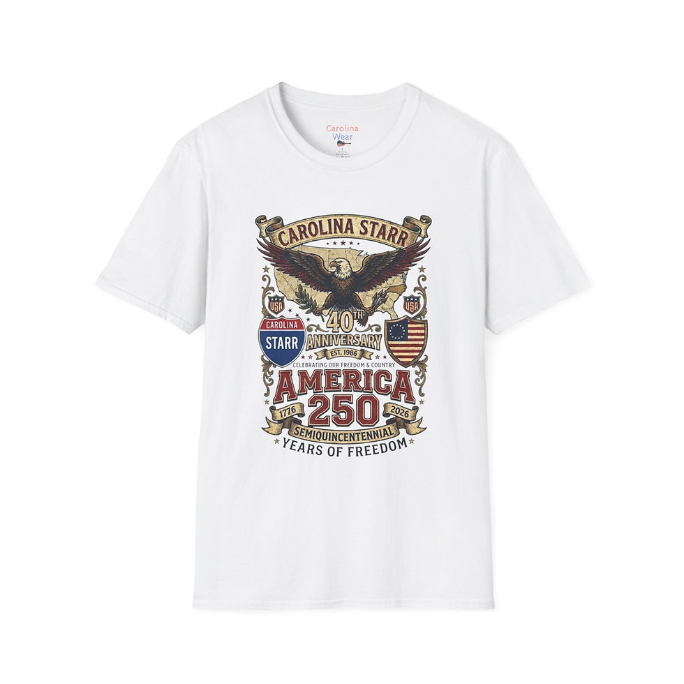 Thumbnail: Carolina Starr 40th Anniversary 250th Nation Celebration T-Shirt