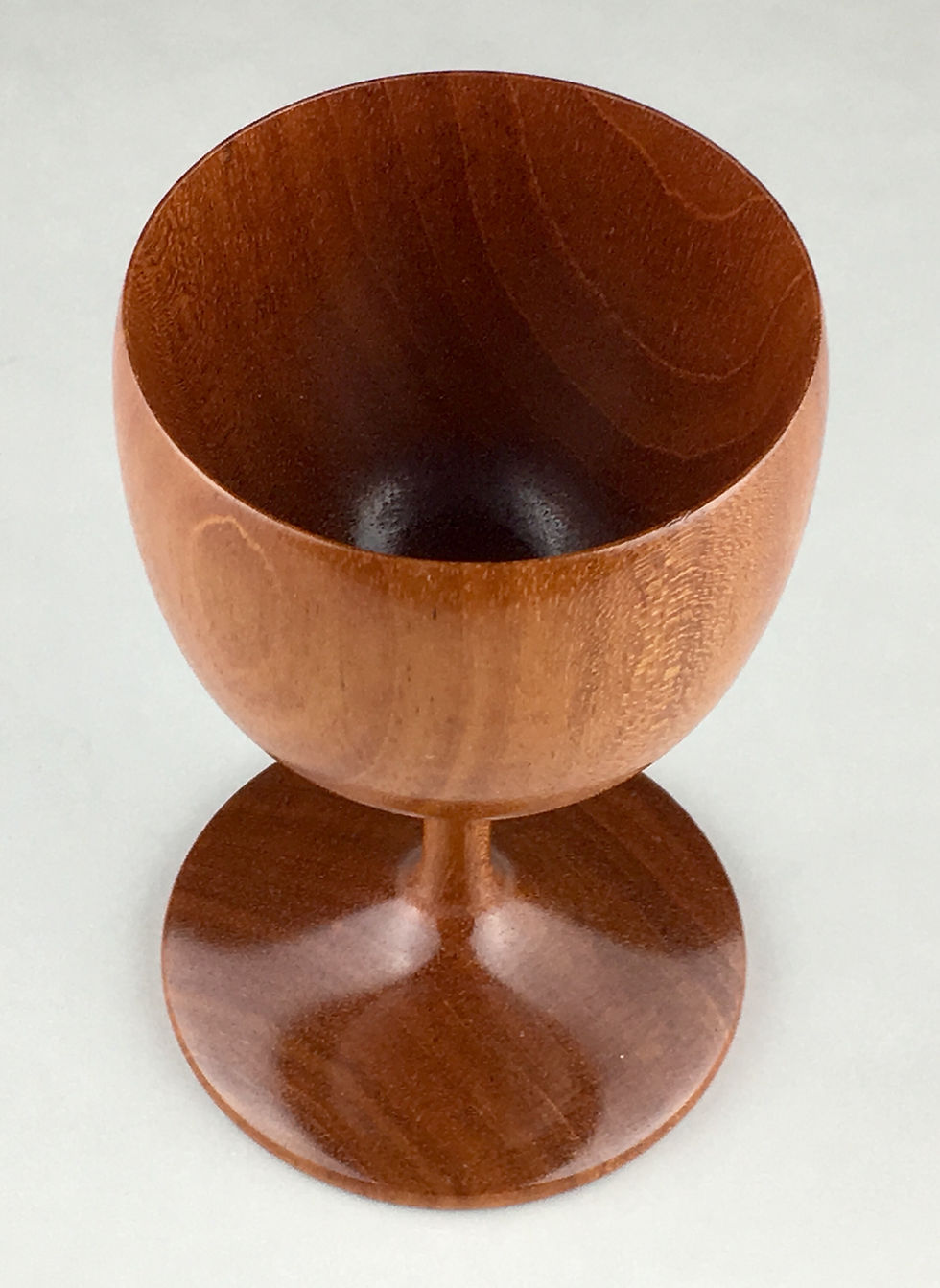 Thumbnail: Dainty Mahogany Goblet (3" diam. x 4.5" tall)