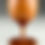 Thumbnail: Dainty Mahogany Goblet (3" diam. x 4.5" tall)