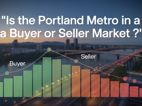 Is it currently a buyer's or seller's market in the Portland metro area (as of April 2025)?