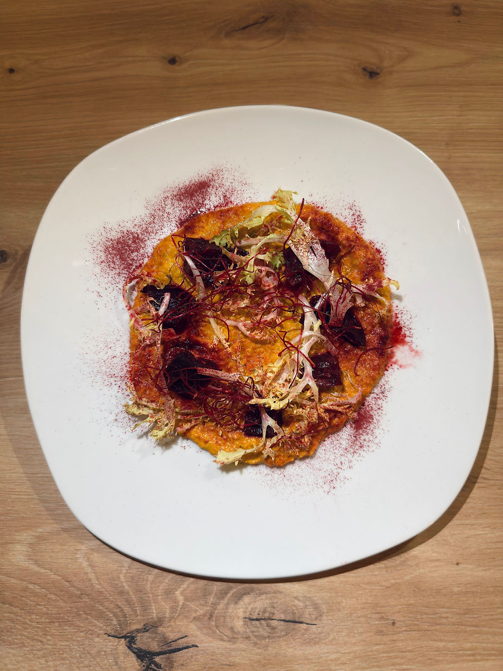 in Salz gebackene Bete