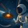 A bowl of miso soup floats in orbit. This image was AI-generated, but the curiosity behind it is real. If miso can ferment in space, we can handle an AI visual on Earth.