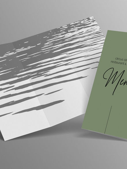 Menü Karten Design