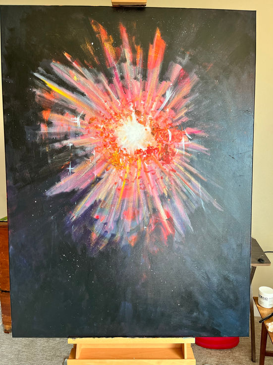 one bright light