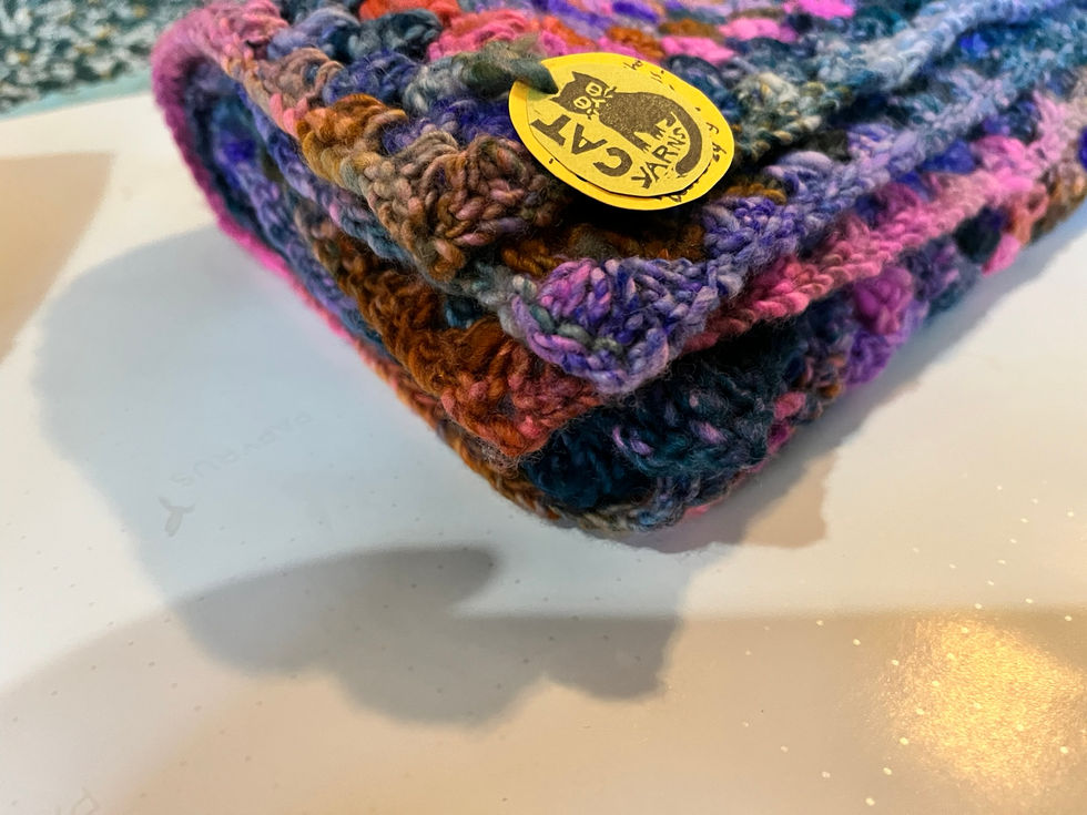 finished blanket ready for its baby