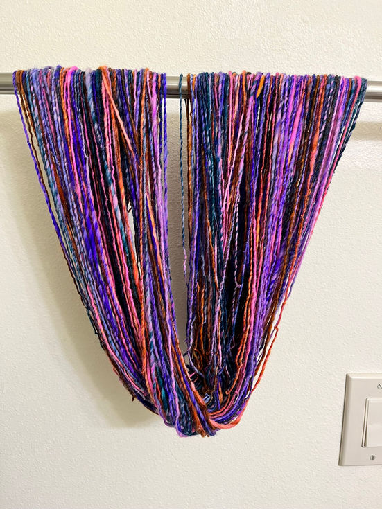 first skein drying after its bath