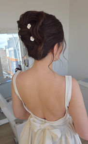 Bridal hair updo — wedding in Banff Alberta