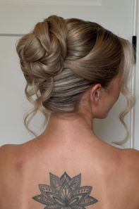 Bridal hair updo — wedding in Cochrane Alberta