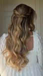 Bridal hair half-up style — Banff wedding hairstylist