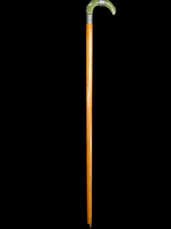 An Onyx Serpent Walking Cane C. 20th Century. Item: 138