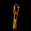Thumbnail: A Decorative Marquetry Specimen Wood Walking Cane Stick C. 20th C.